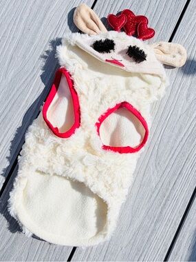 Petco/Petsmart Dog Lambchop Fluffy & Cozy Hoodie (Pet Costume/Outfit) Size XS